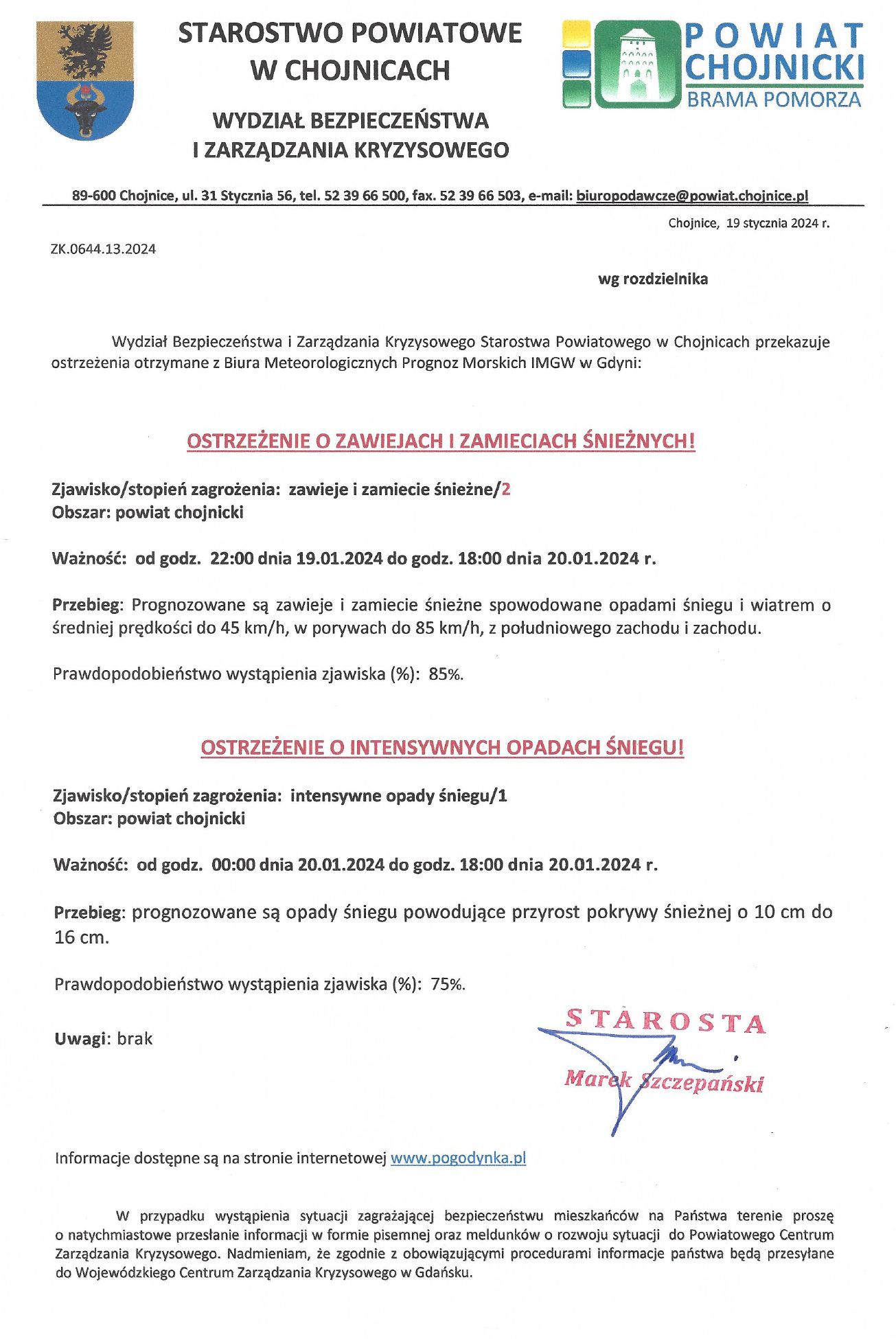 ostrzezenie 19stycznia2024