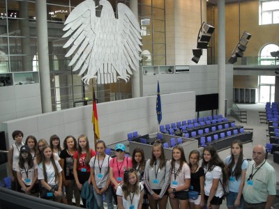 Rok 2019 - wymiana młodzieży. Wizyta w partnerskiej Gminie Gross Laasch.