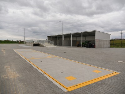 Przebudowany Punkt Selektywnej Zbiórki Odpadów Komunalnych w Brusach. 