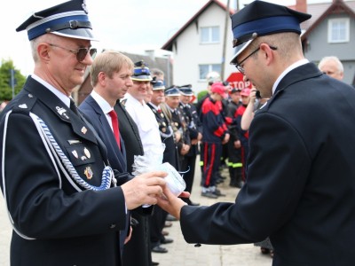 Symboliczne upominki od druhów OSP Czyczkowy otrzymali również goście uroczystości. 