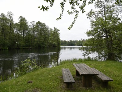 Cypel w Męcikale, widok na Brdę