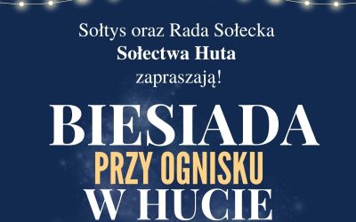 BIESIADA PRZY OGNISKU W HUCIE