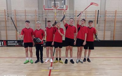 SP ZALESIE: Reprezentacja SP w Zalesiu na Półfinałach Wojewódzkich Igrzysk Młodzieży Szkolnej w unihokeja