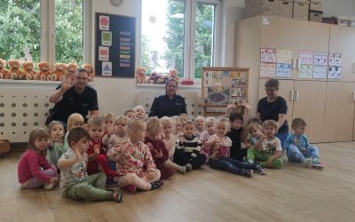 PRZEDSZKOLE NR 1 W BRUSACH: Spotkanie z funkcjonariuszami Policji
