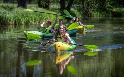 WĘDRÓWKI PO GMINIE BRUSY - SPŁYWY KAJAKOWE SZLAKIEM ZBRZYCY