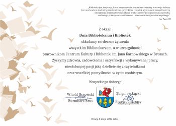 Z najlepszymi życzeniami...