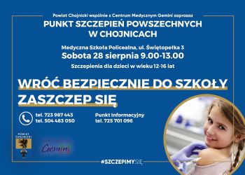 Szczepienia dla dzieci w wieku 12-16 lat