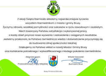 Z OKAZJI ŚWIĘTA RZEMIOSŁA