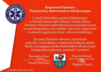 Z okazji Dnia Ratownictwa Medycznego