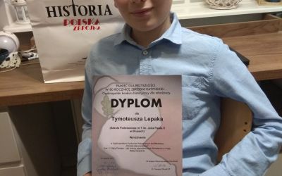 Sukces w Ogólnopolskim Konkursie dla Młodzieży pt. "Pamięć dla przyszłości"