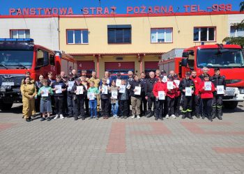 Reprezentanci Gminy Brusy na podium etapu powiatowego Ogólnopolskiego Turnieju Wiedzy Pożarniczej
