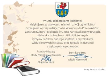 Dzień Bibliotekarza i Bibliotek