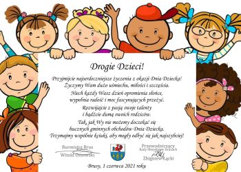 Drogie Dzieci! Wszystkiego dobrego z okazji Dnia Dziecka!