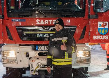 WIELKA RADOŚĆ BRUSZAN Z NOWEGO SAMOCHODU STRAŻACKIEGO!