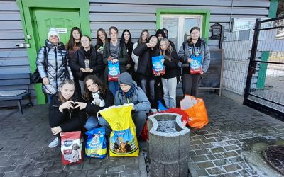 SP LUBNIA: Z wizytą w schronisku "Przytulisko" w Chojnicach