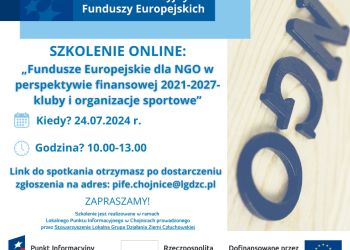 PIFE: Fundusze Europejskie dla NGO - szkolenie online