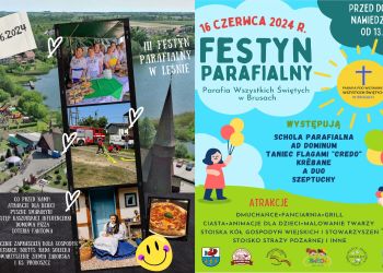 FESTYNY PARAFIALNE W LEŚNIE I BRUSACH