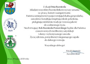 Z OKAZJI DNIA RZEMIOSŁA