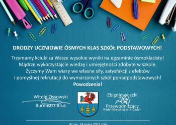 ÓSMOKLASIŚCI! POWODZENIA NA EGZAMINACH!