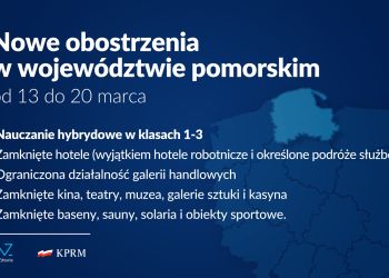 Nowe obostrzenia w województwie pomorskim