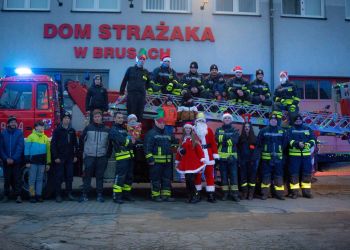 Bożonarodzeniowa akcja bruskich strażaków