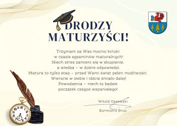 POWODZENIA NA MATURACH!