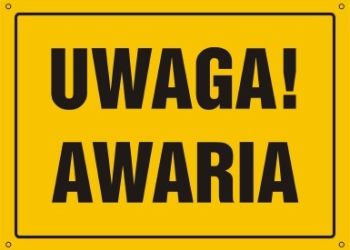 Uwaga AWARIA! Przerwa w dostawie wody!