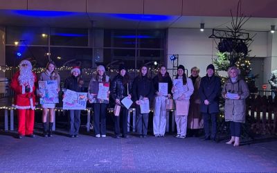 SP LEŚNO: Projekt pocztówki wigilijnej