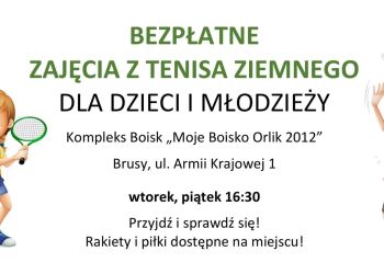 Bezpłatne zajęcia z tenisa ziemnego dla dzieci i młodzieży. Zapraszamy!