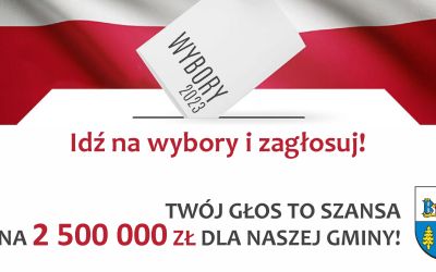 ???? TWÓJ GŁOS W WYBORACH TO SZANSA NA 2 500 000 ZŁ DLA NASZEJ GMINY!