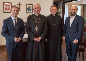 SPOTKANIE BISKUPA PELPLIŃSKIEGO Z BURMISTRZEM BRUS