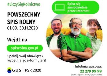 W całej Polsce właśnie rozpoczyna się Powszechny Spis Rolny, który potrwa od 1 września do 30 listopada 2020 r.