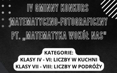 SP LEŚNO: IV GMINNY KONKURS MATEMATYCZNO-FOTOGRAFICZNY PT. "MATEMATYKA WOKÓŁ NAS"